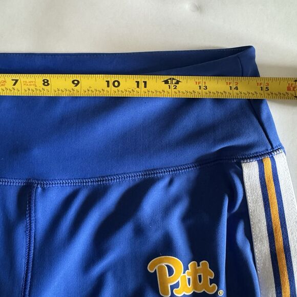 Pitt Panthers Wear By Erin Andrews Blue Leggings Large NCAA Striped Side Logo - Picture 7 of 10